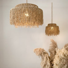 Lataa kuva Galleriaan Boho Jute Fringe -Kattokruunu 
